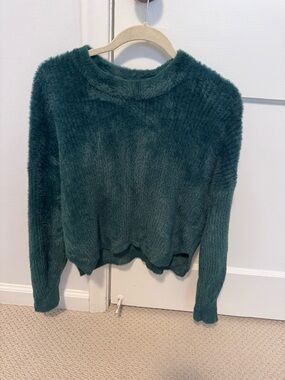 Abercrombie & Fitch Fuzzy Crewneck Sweater